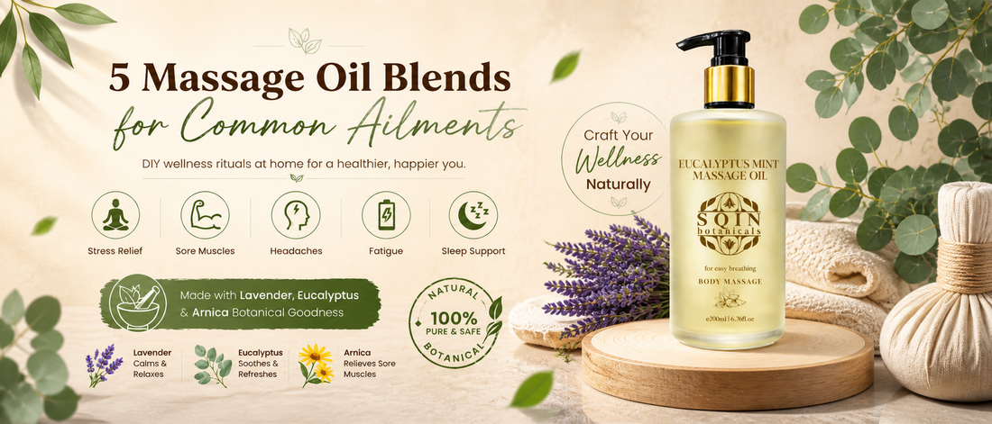 5 Massage Oil Blends for Common Ailments