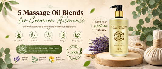 5 Massage Oil Blends for Common Ailments
