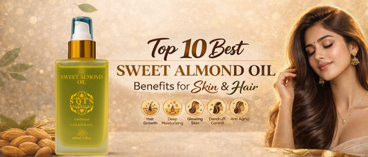 Top 10 Best Sweet Almond Oil Benefits for Skin & Hair
