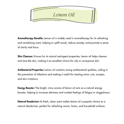 Lemon Essential Oil (30 ml)