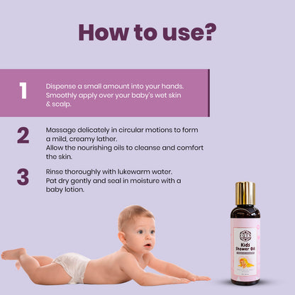 SQIN Botanicals Kids shower oil