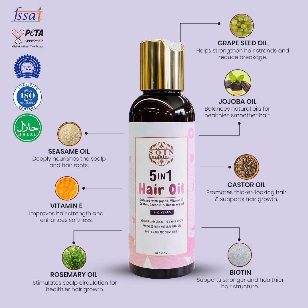 Kids Hair Oil 5 in 1